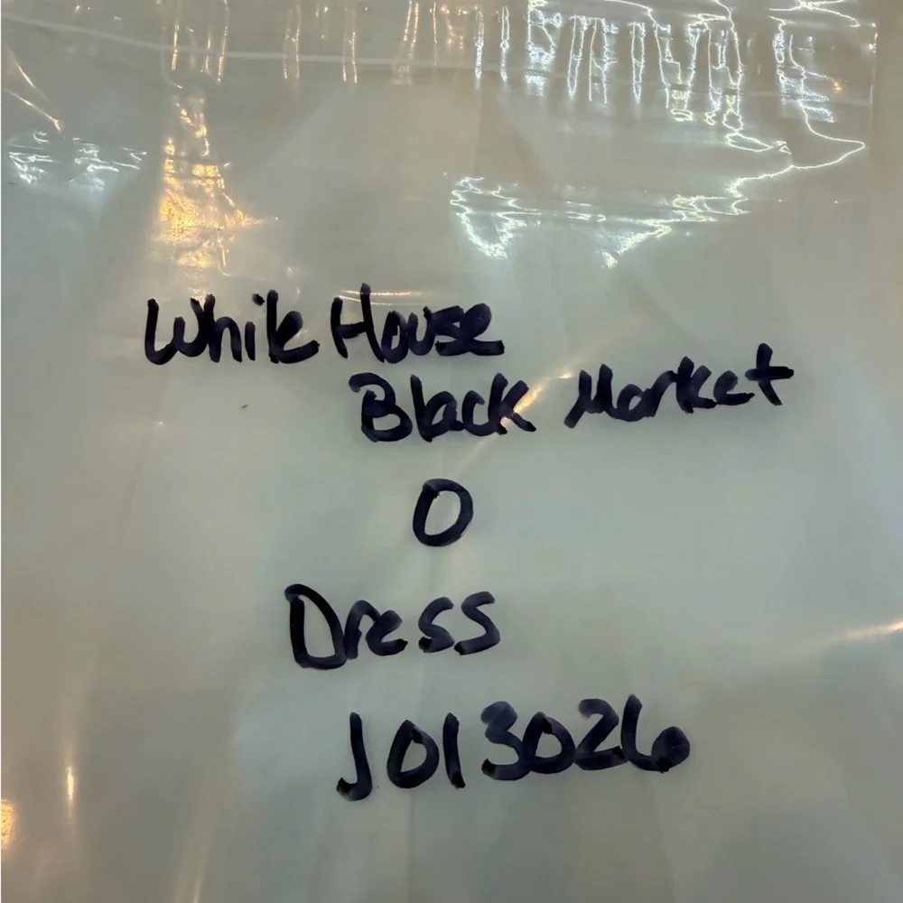 White House Black Market Strapless Embroidered Dress XS 0 Black Ivory Fit Flare